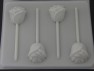 529 Rose Chocolate or Hard Candy Lollipop Mold